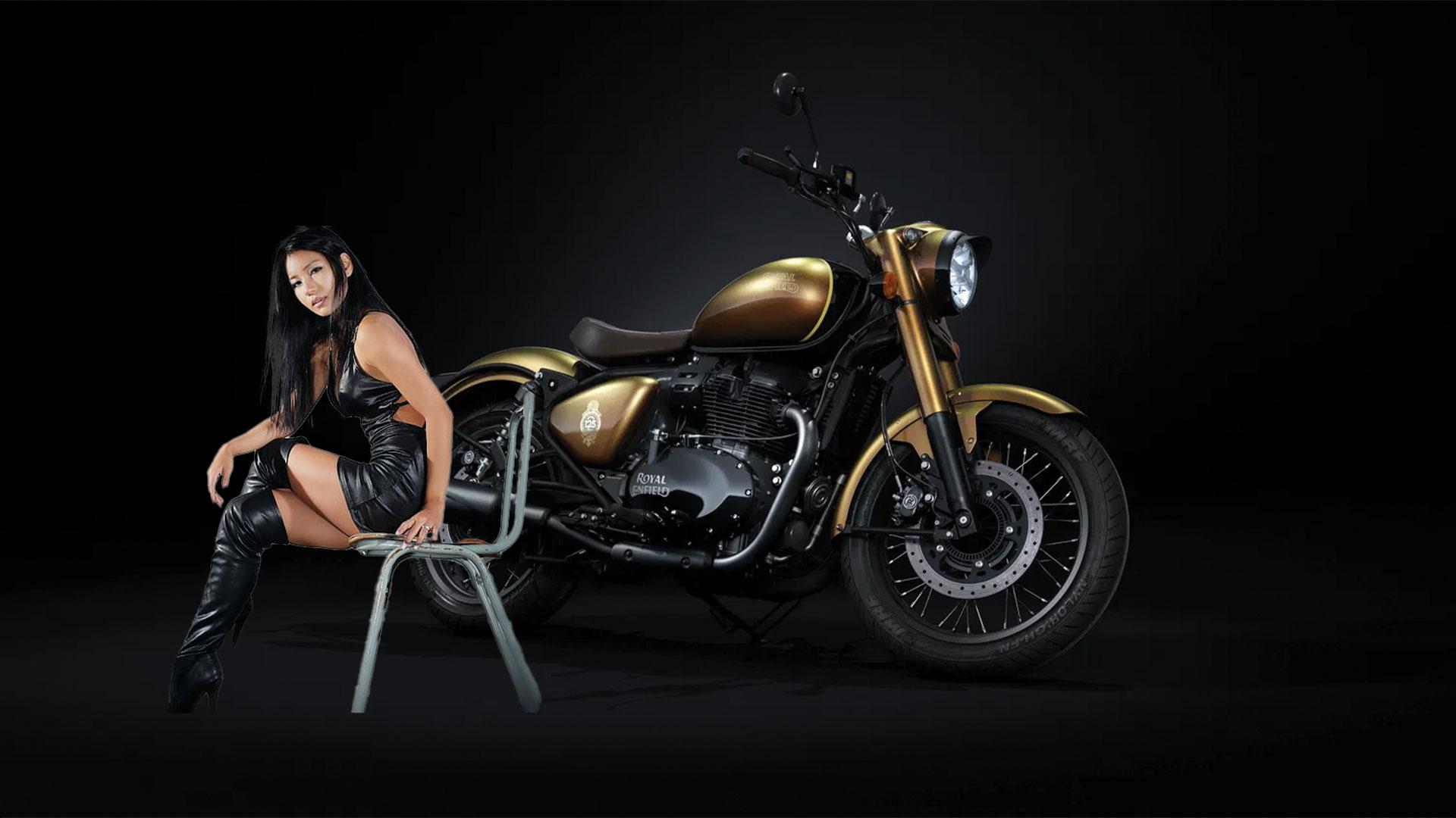 Royal Enfield លេងលើម៉ូដែល Bullet 650 នូវពណ៌ឆើតឆាយ (Midas Touch)