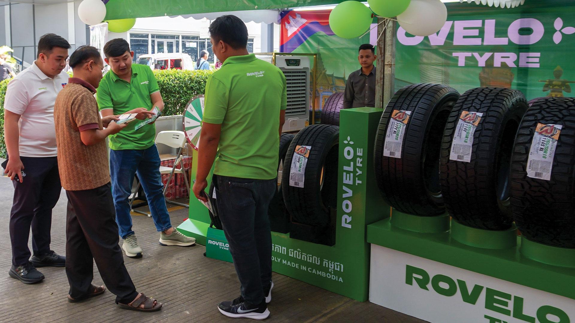 មោទនភាពផលិតផលខ្មែរ! សំបកកង់ Rovelo បង្ហាញគុណភាពស្តង់ដារអន្តរជាតិ ក្នុងពិព័រណ៍ 2025 Auto Road Show លើកទី 4