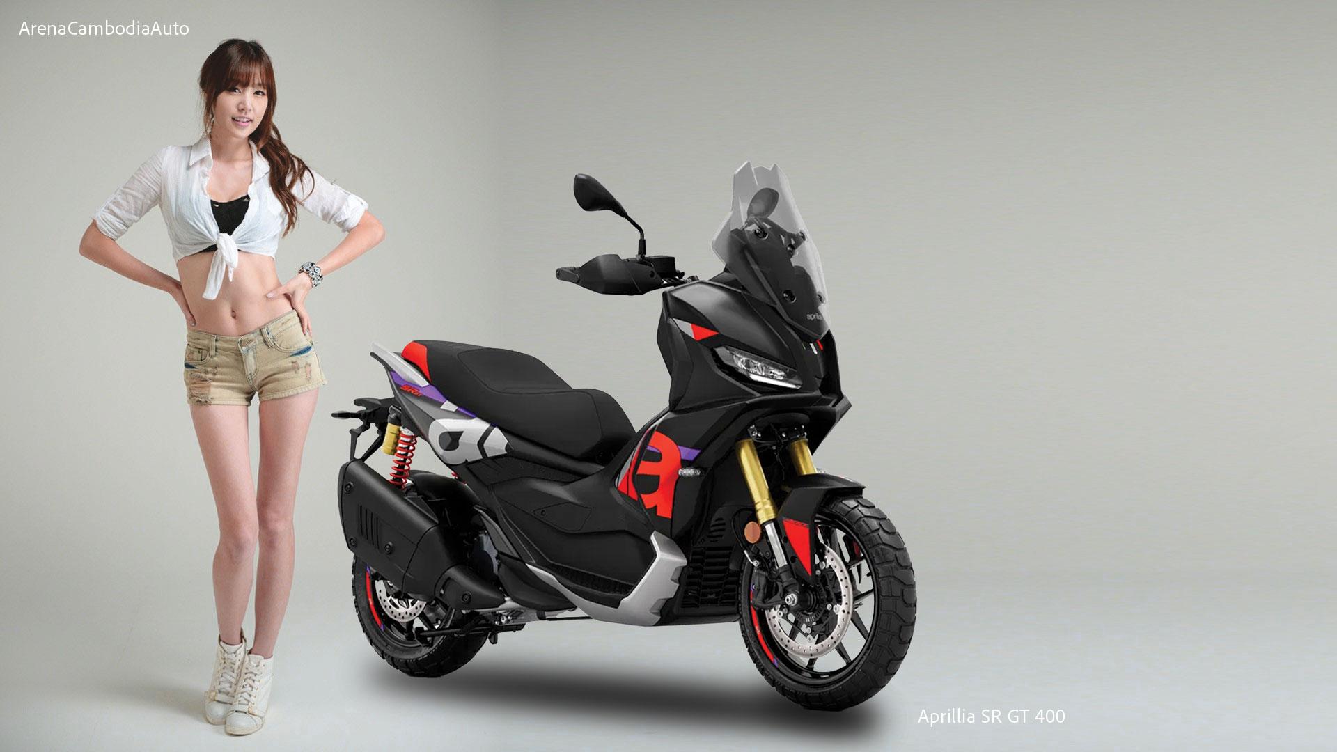 Aprilia បង្ហាញម៉ូតូស្កូតឺ SR GT 400 ដែលផ្ដោតលើសមត្ថភាពខ្ពស់