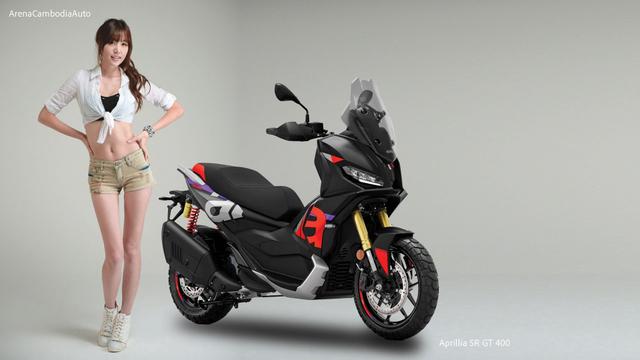 Aprilia បង្ហាញម៉ូតូស្កូតឺ SR GT 400 ដែលផ្ដោតលើសមត្ថភាពខ្ពស់