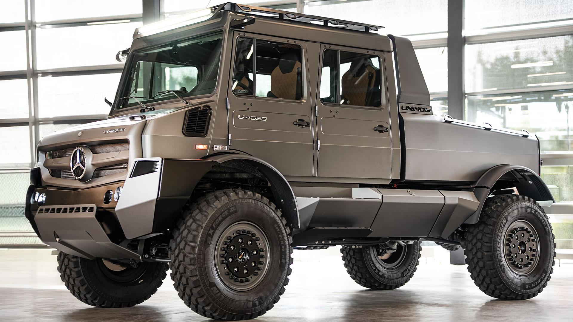 បំផុត Mercedes-Benz បានផលិតរថយន្ត Unimog កម្រិតប្រណីតជាផ្លូវការ